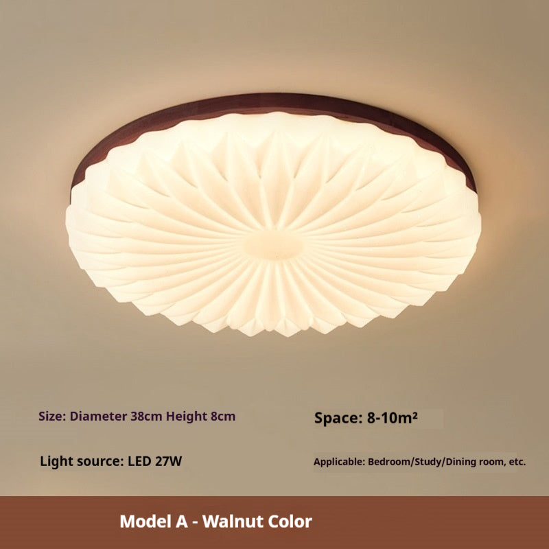 Style chinois High CRI Eye Friendly Plafond Light pour chambres et balcons Ceilin en bois
