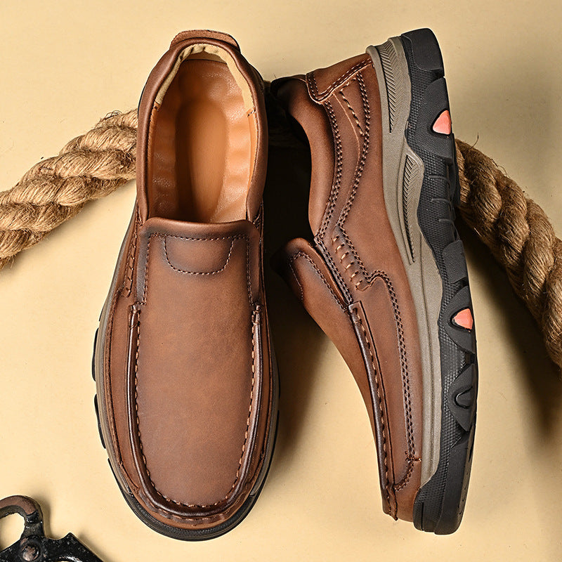 Chaussures en cuir léger et casual pour hommes