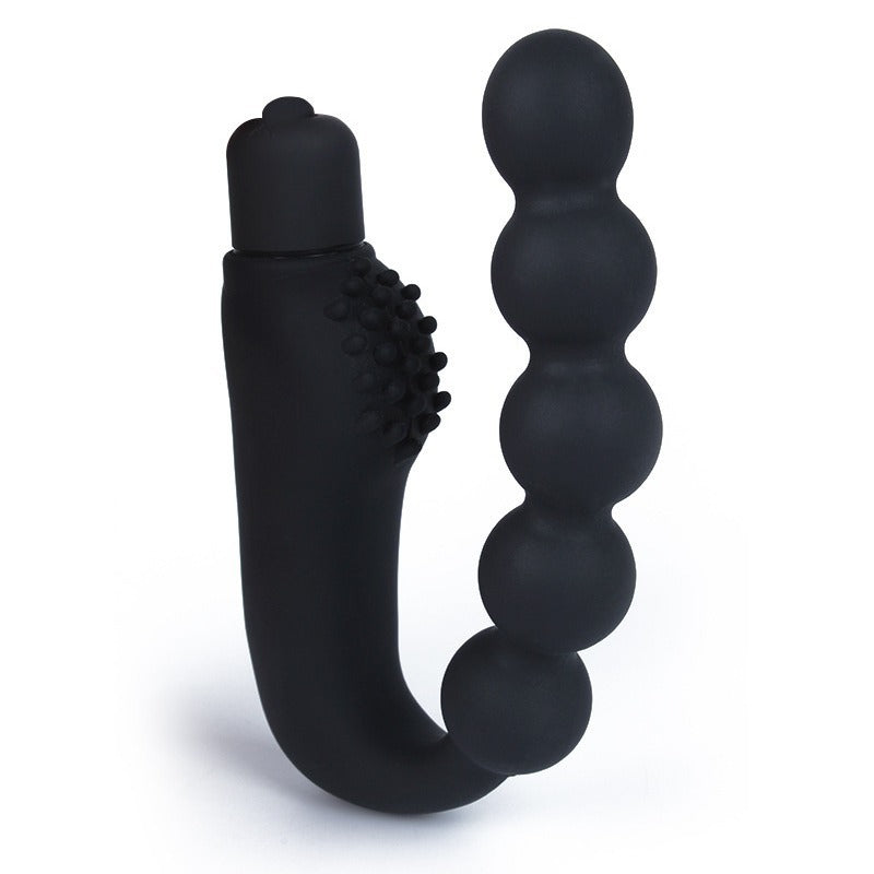 Massager prostate silicone avec fonction vibration - Design ergonomique flexible