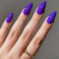 Nail Art Série de couleurs solides Couleur solide Long Almond-Shape Presse sur les ongles