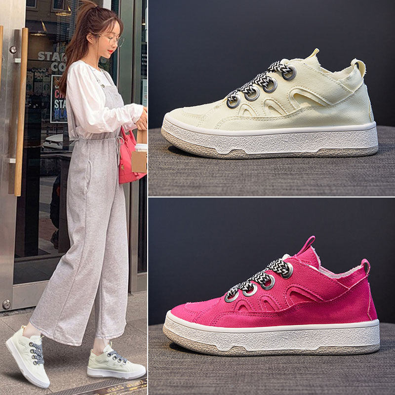 Femmes Toile Chaussures Plateforme Casual Sports Chaussures Femmes
