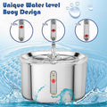 Fontaine d'eau pour animaux 304 Acier inoxydable Filtration circulaire pour chats