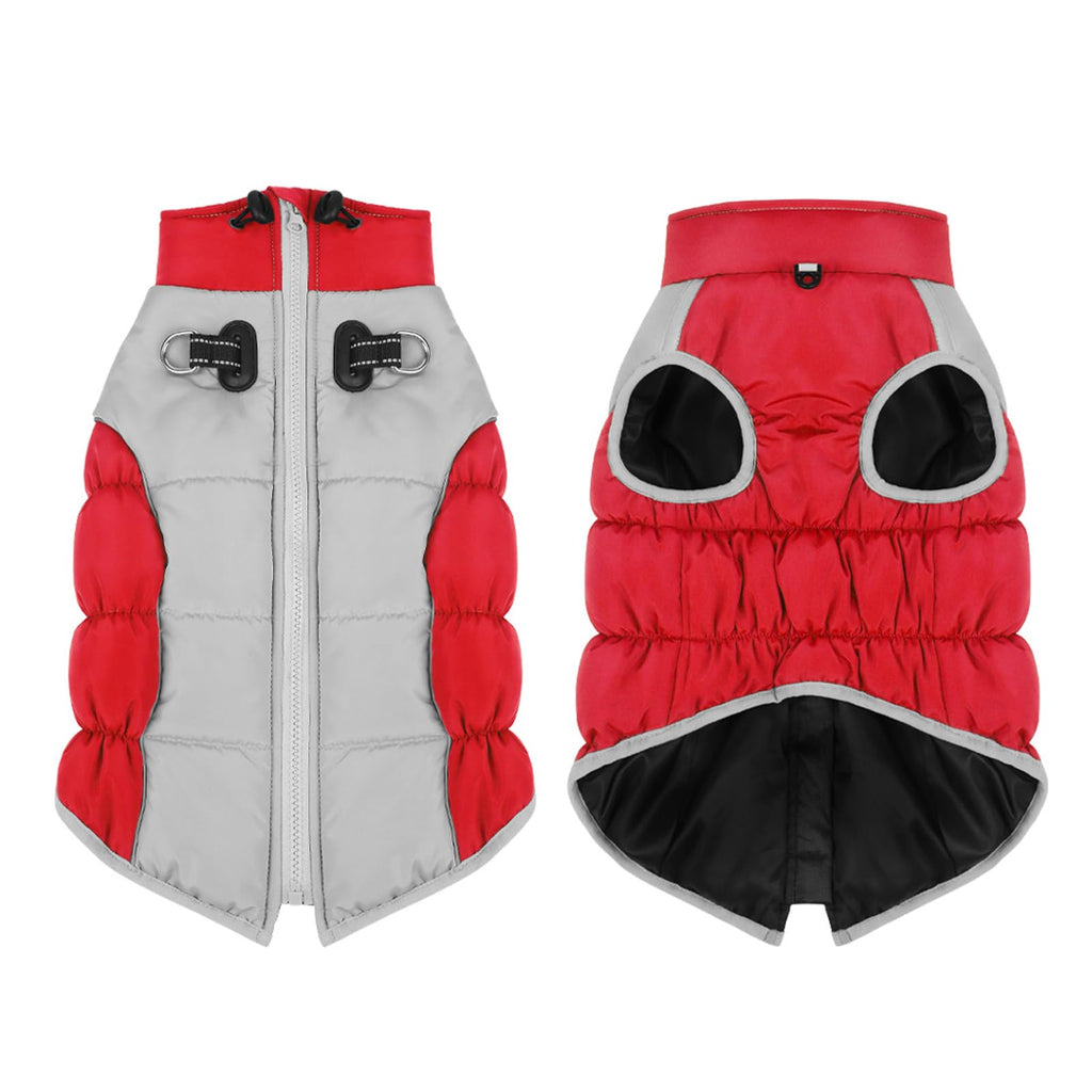 Manteaux pour chiens froids - Cozy imperméable à l'eau Veste de chien d'hiver réversible