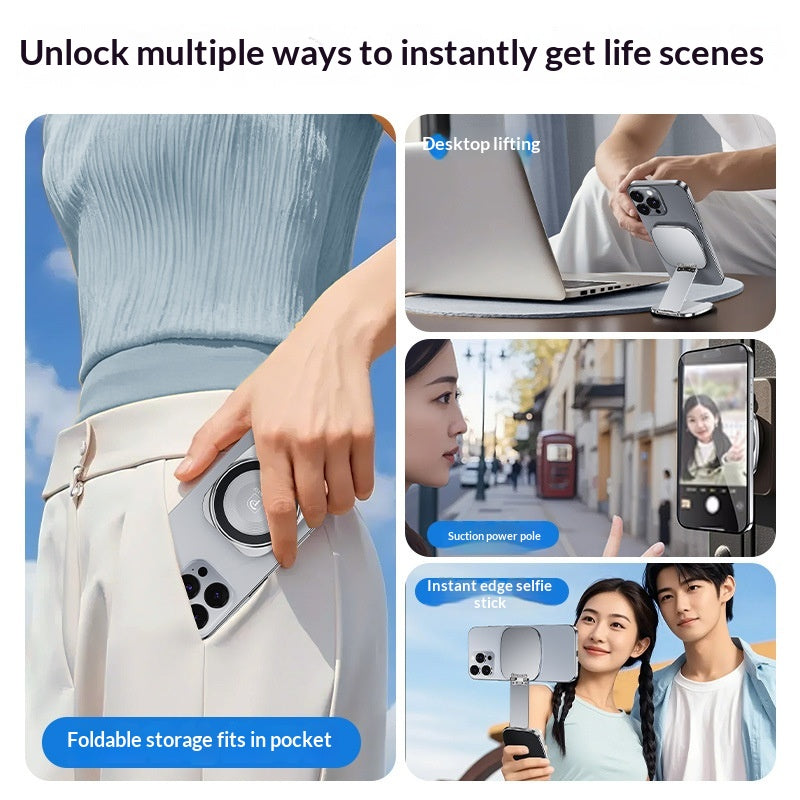 Support de téléphone de voyage pliable pratique pour un rangement facile