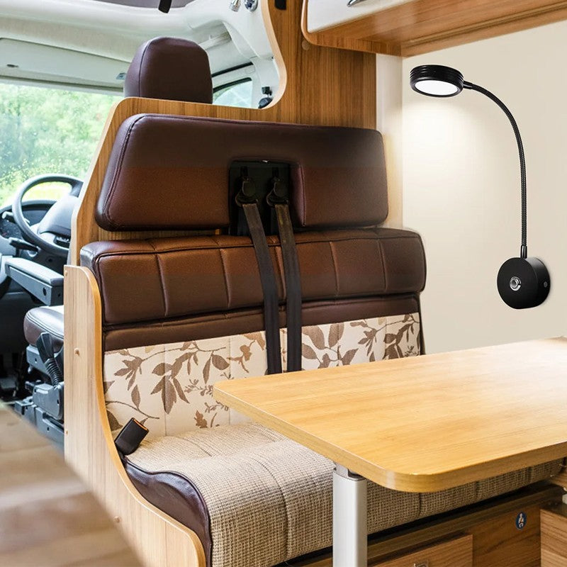 12V LED Touch Dimmable USB Spot Lecture lumière camping-car Campervan Caravan Boat