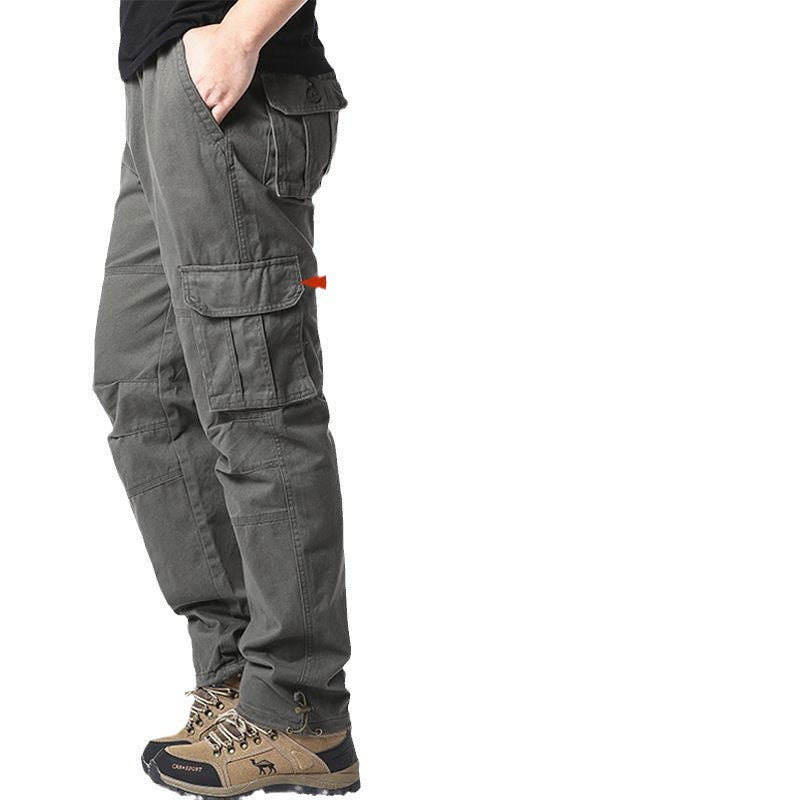 Pantalon d'automne pour hommes Pantalon d'automne à l'air libre pour hommes Coton extérieur Trou casual américain
