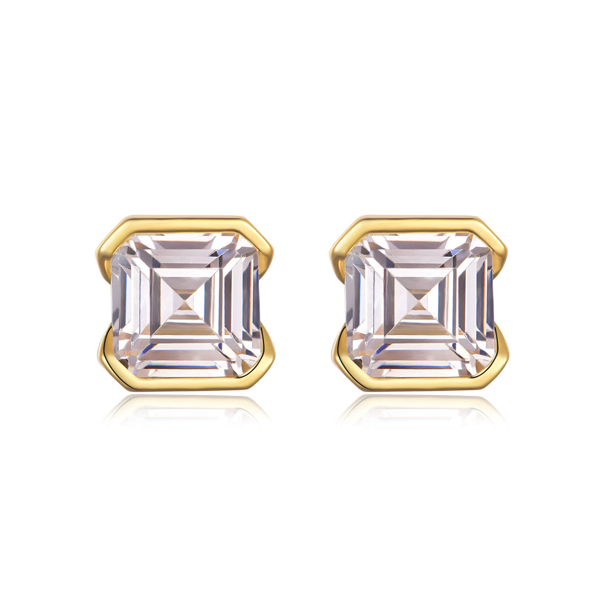 S925 Boucles d'oreilles de taille d'âne en argent sterling