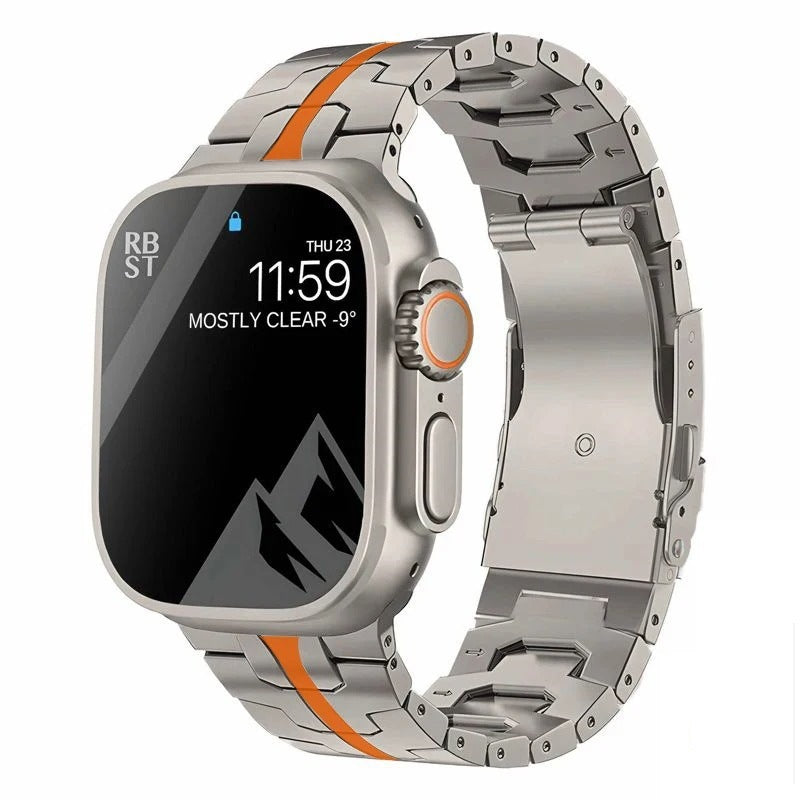 Bracelet de montre homme en fer titane