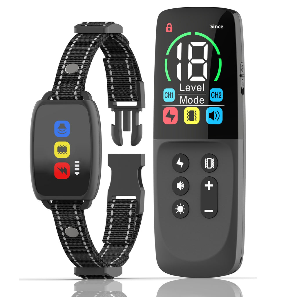 Color Screen Dog Trainer Remote Control Dog Training Collier électrique de choc