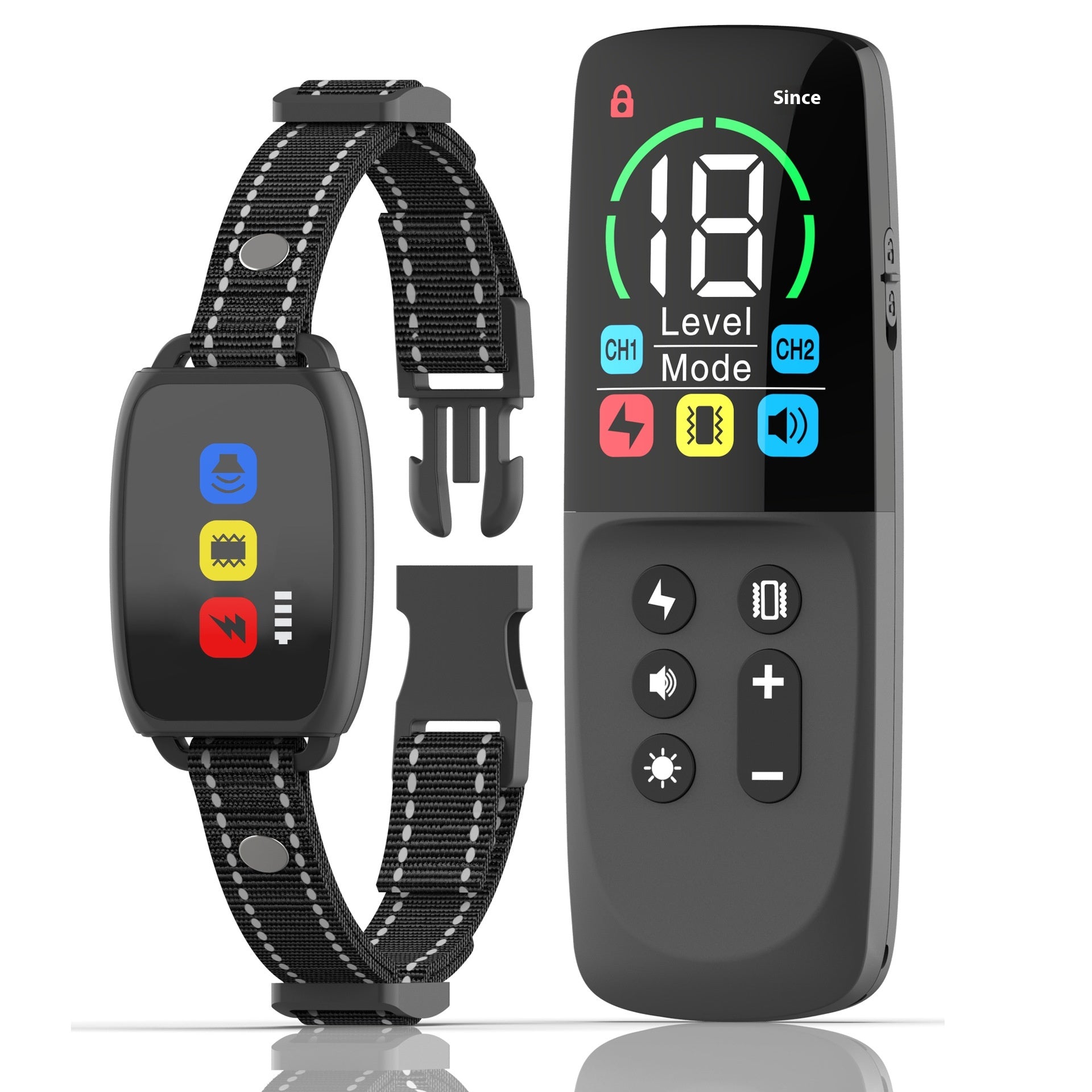 Color Screen Dog Trainer Remote Control Dog Training Collier électrique de choc