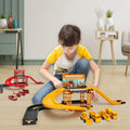 Jouets coulissants de voiture de piste pour enfants