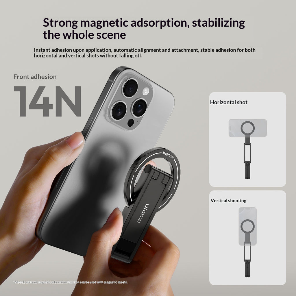 Trépied de téléphone magnétique pour la photographie Support portatif universel pour téléphones portables