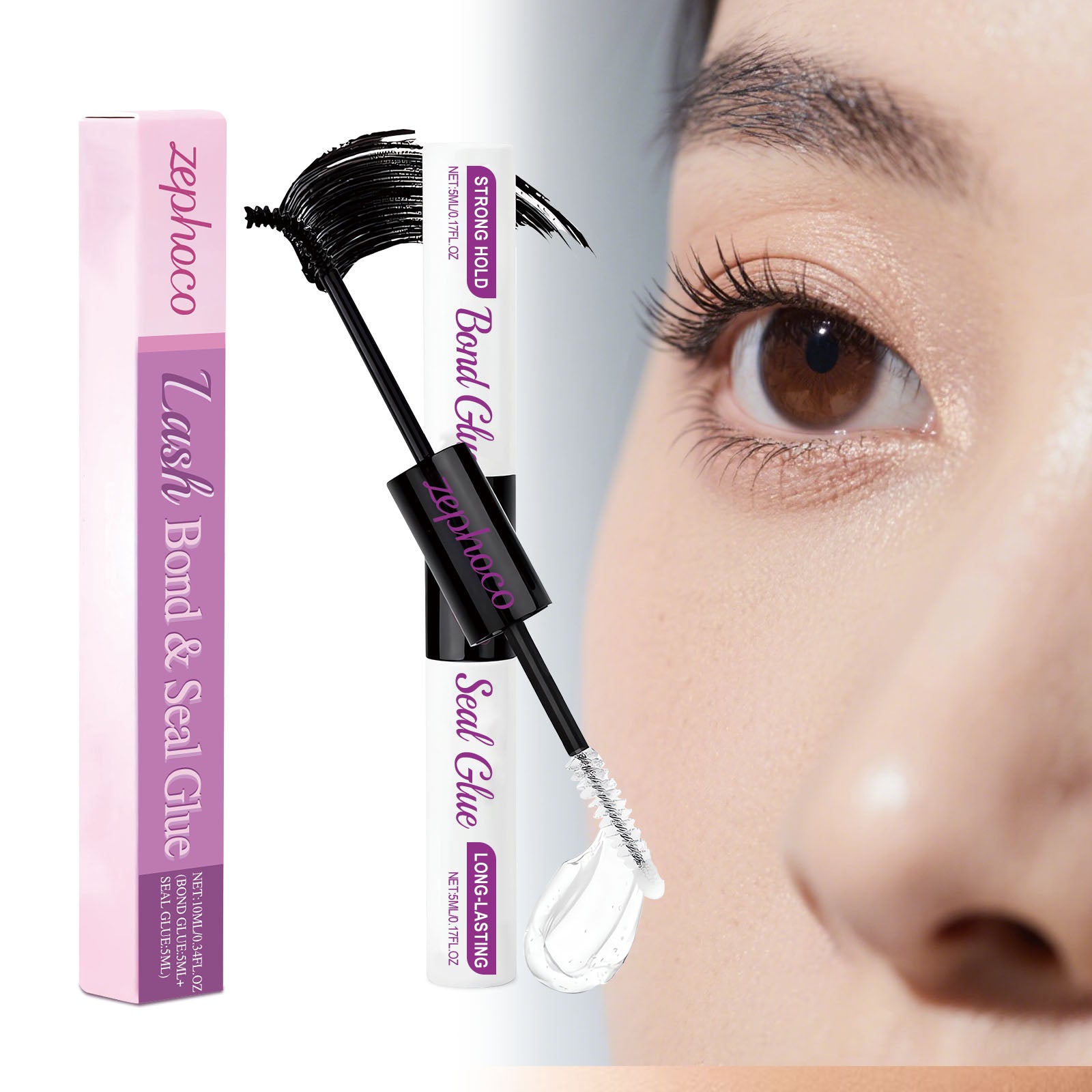 Colle de cils longue durée imperméable 10ml