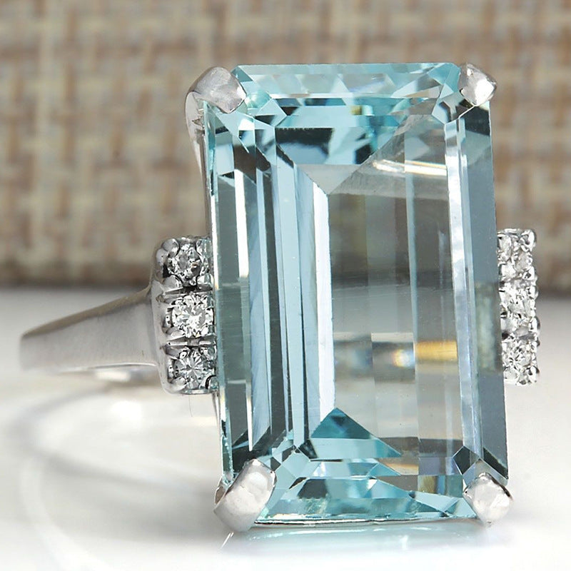 Anneau de fiançailles citrine élégant et exquis pour les femmes