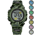 Colorful Luminous Étudiant Personnalité Camouflage Sports Watch