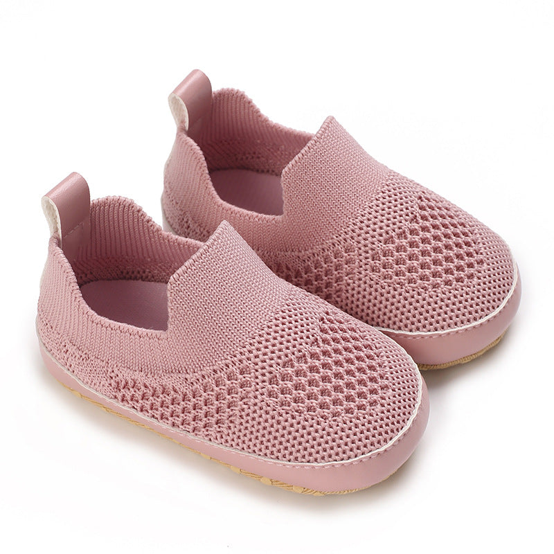 Chaussures Bébé Homme et Femme Bébé Slip-on Soft Bottom Breathable Toddler Shoes