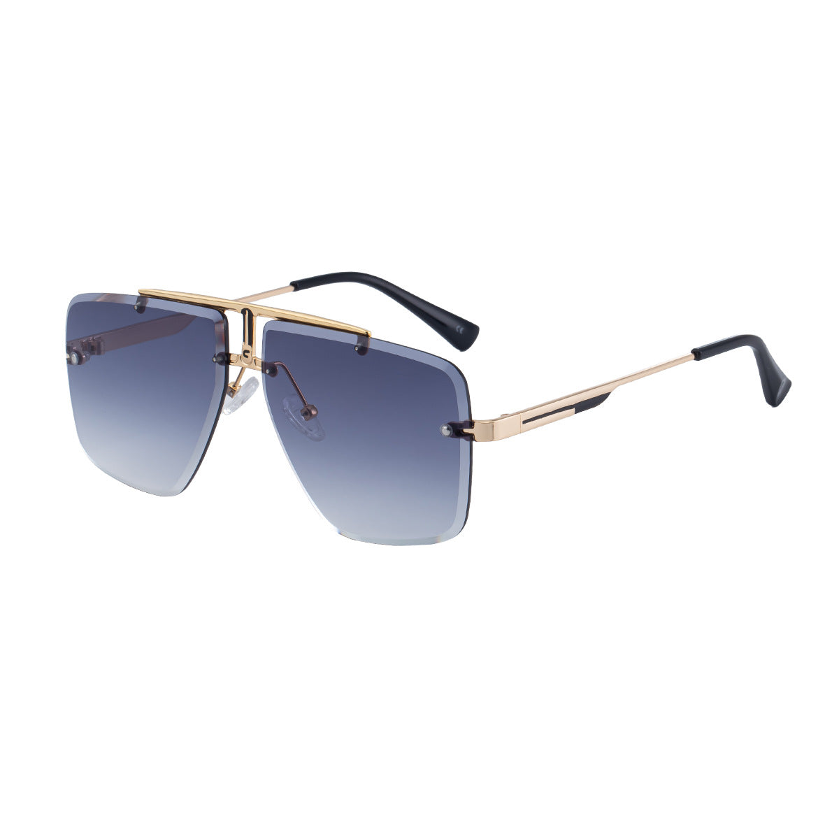 Lunettes de soleil sans cadre Homme haut de gamme européenne et américaine