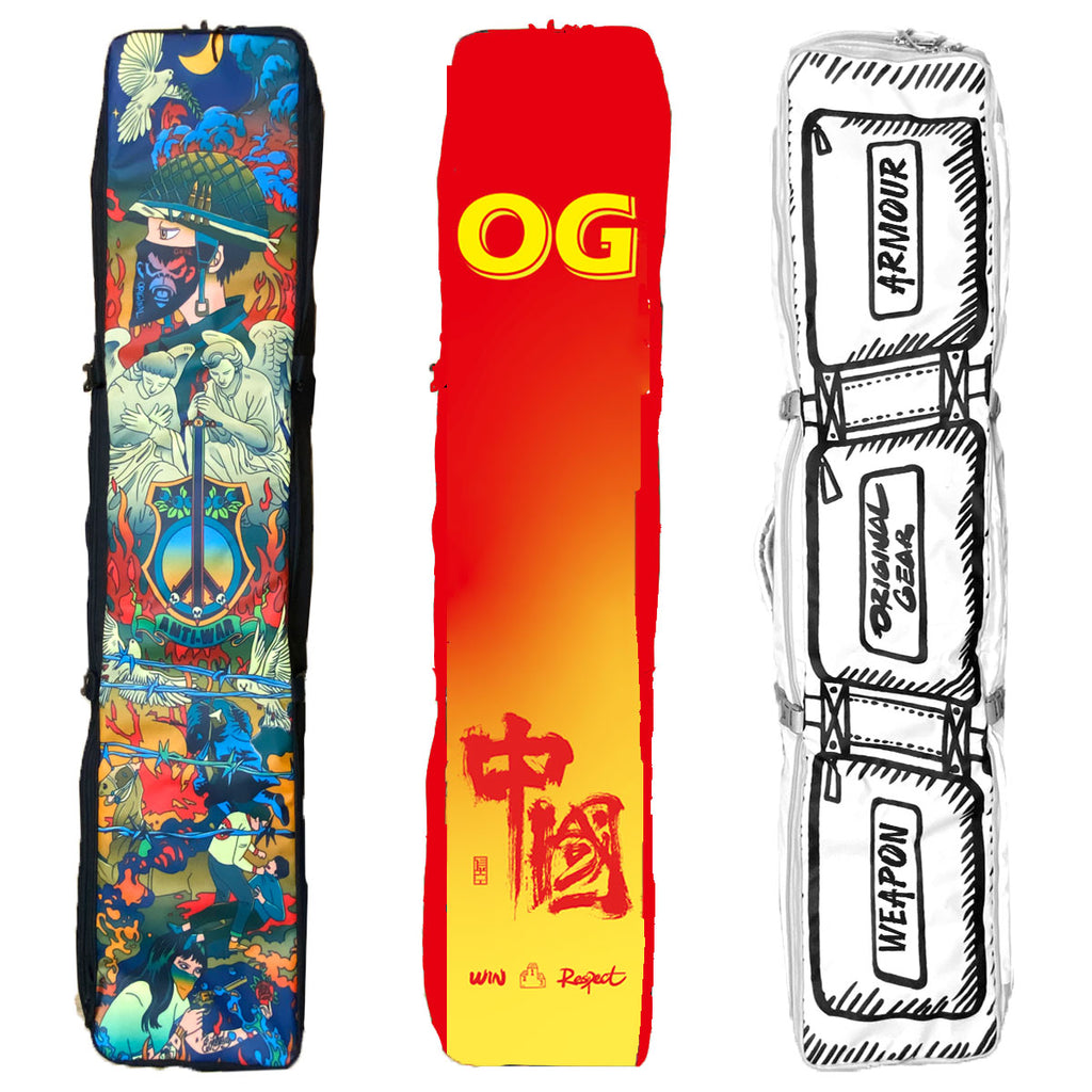 Pack de ski simple et double planche Double Disponible Cardan Roue Grande Capacité