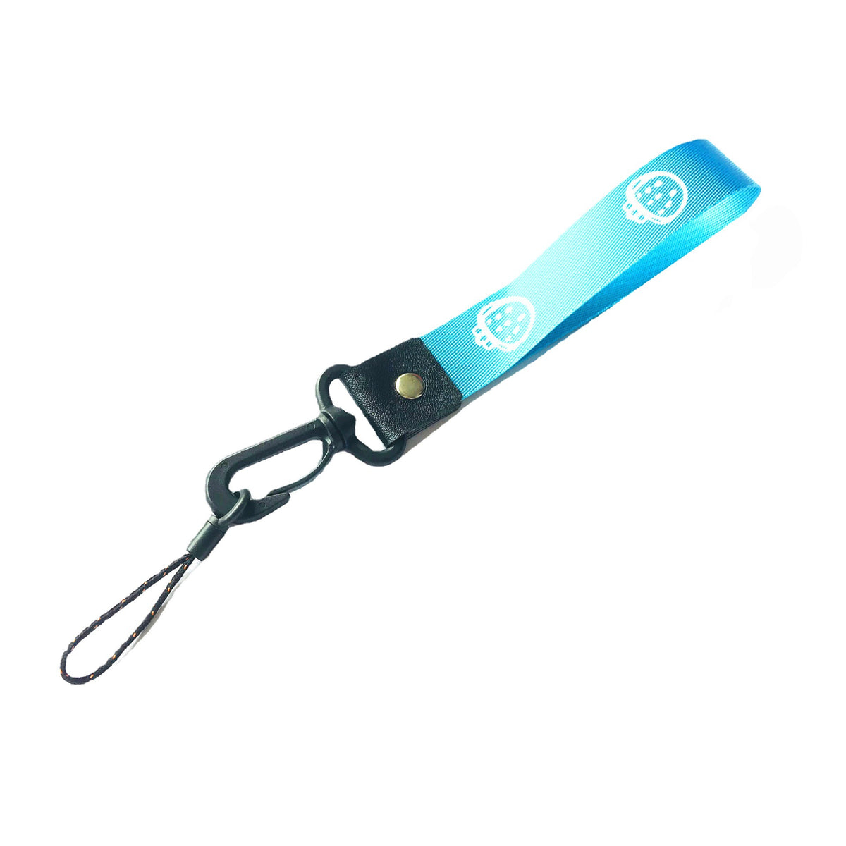 25cm Large Short Cell Phone Lanyard 2-in-1 Hooks Fashion Brand ID Card Holder Strap