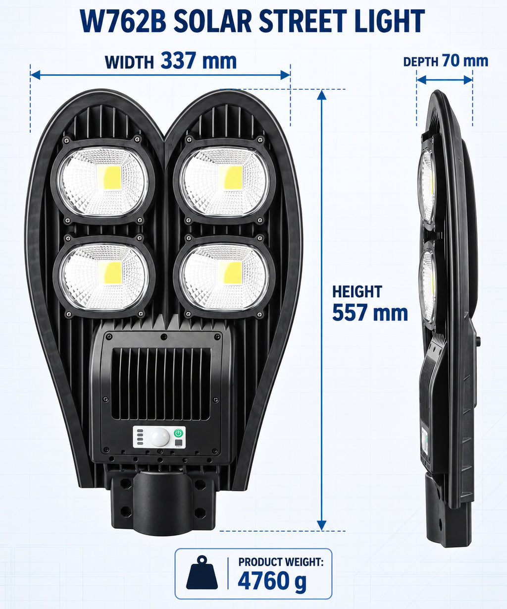 Solar Powered Motion Sensor Waterproof COB LED lampe de travail pour la réparation automatique W762B Street 10W