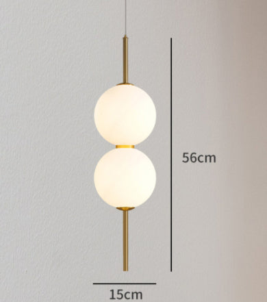 Chandelier en verre nordique pour la chambre à coucher