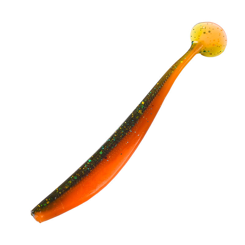 T-tail bicolore Bionic doux Lure avec l'odeur de poisson