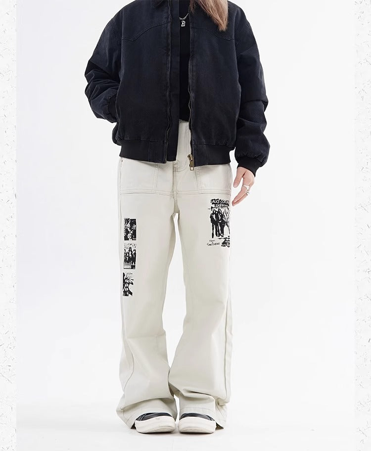 Hip Hop Imprimer Jeans Printemps Homme
