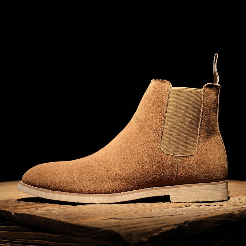 Bottes de Chelsea Homme AutomneHiver Suede Haut de gamme