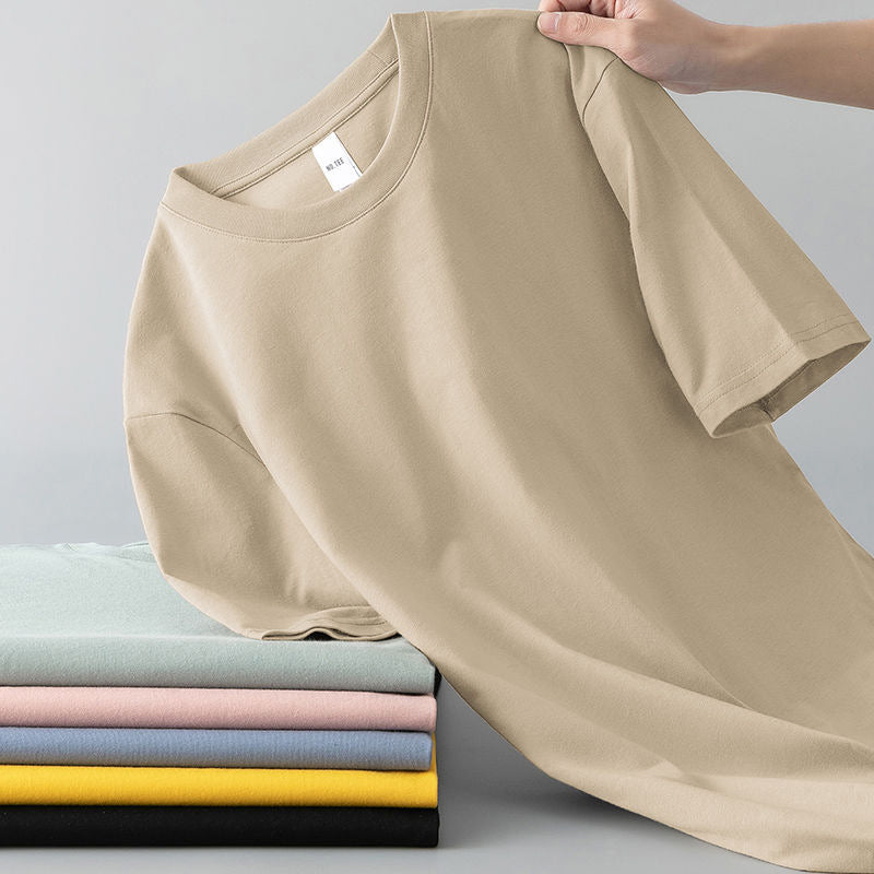 T-shirt à manches courtes pour hommes d'été polyvalent et souple pour les jeunes hommes