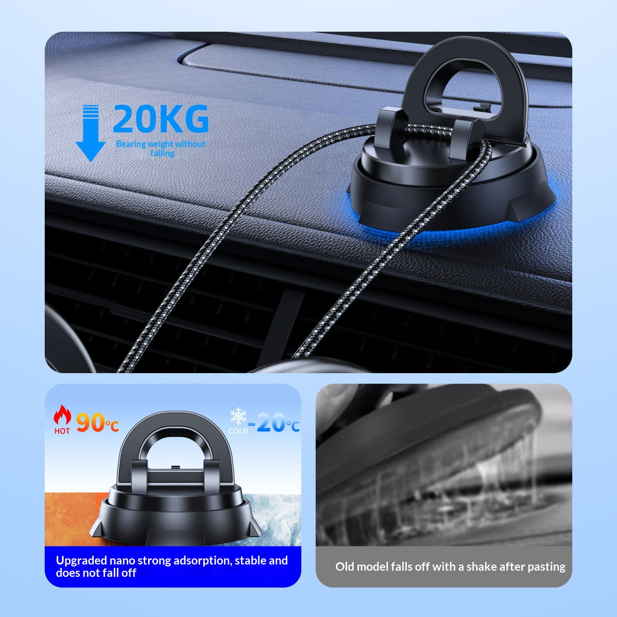 Car Non-Slip Stable Center Console Navigation Car Phone Holder
