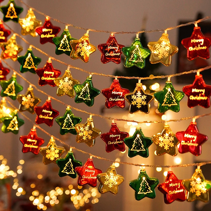 Balle électroplaçante couleurs lumières chaîne arbre de Noël pendentif XINGX