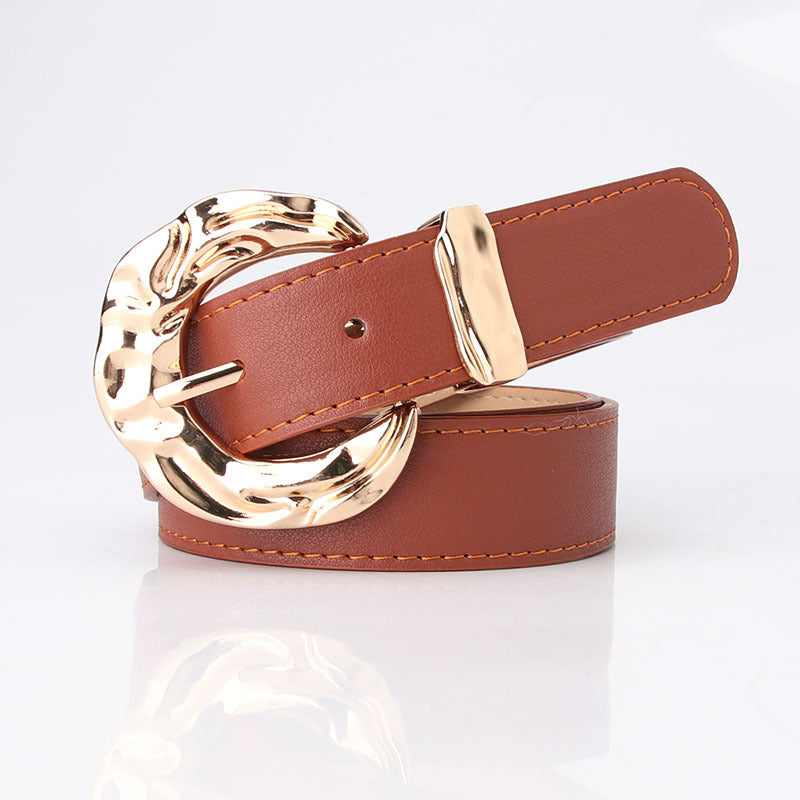 Ceinture de mode caractéristique européenne et américaine Mode simple Jeans Ceinture de pantalon