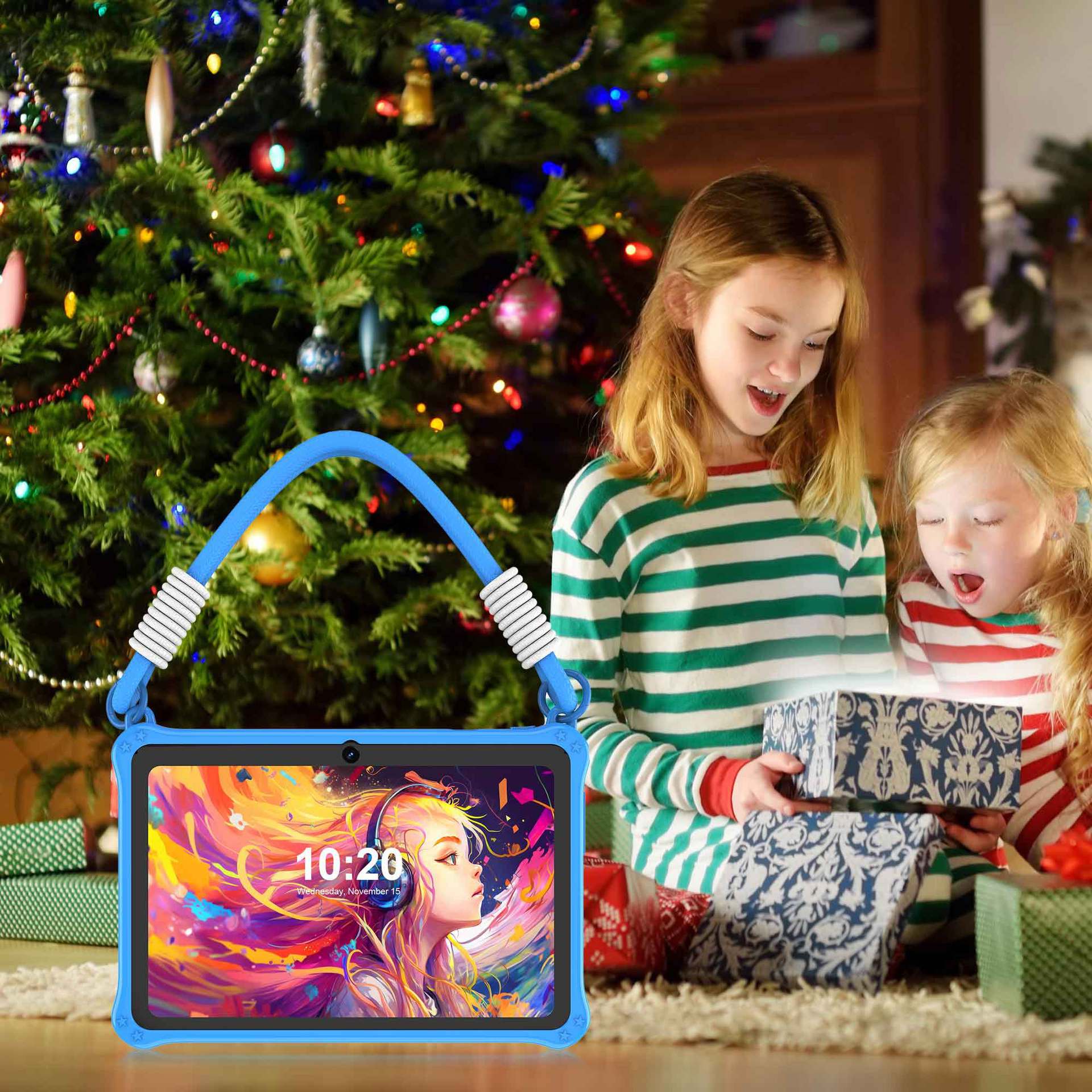 Boîtier de protection en silicone plat pour enfants de 7 pouces