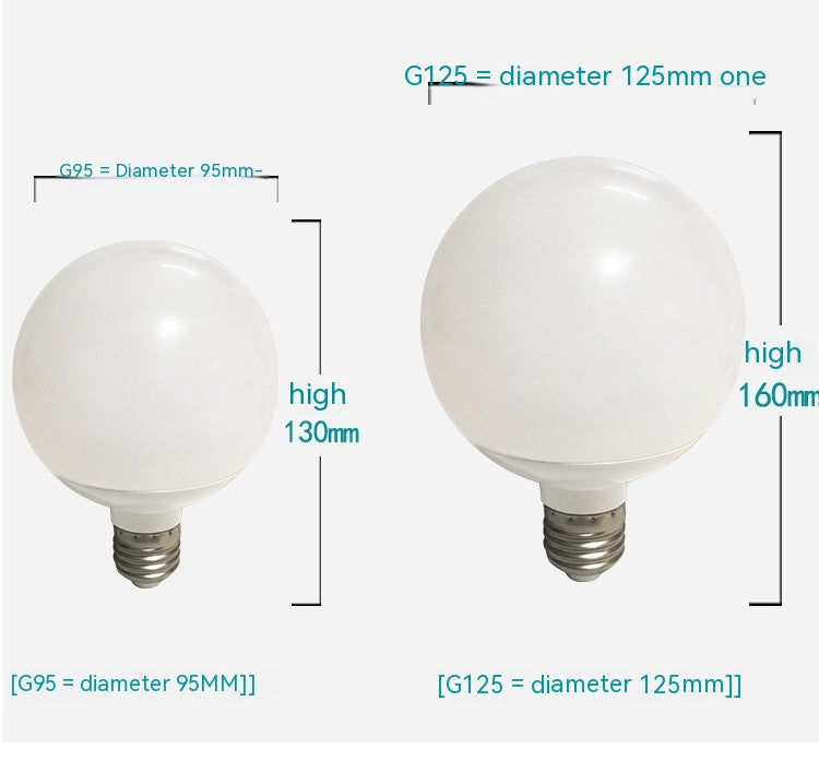 Milky White Glass LED Bulb Warm White Light Source