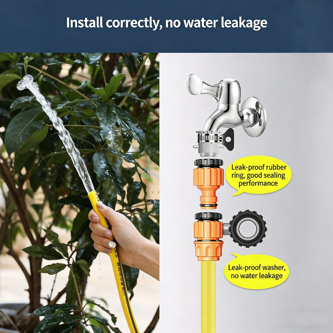 15-30M tuyau de tuyau de jardin lourd renforcé tuyau extérieur anti-kink