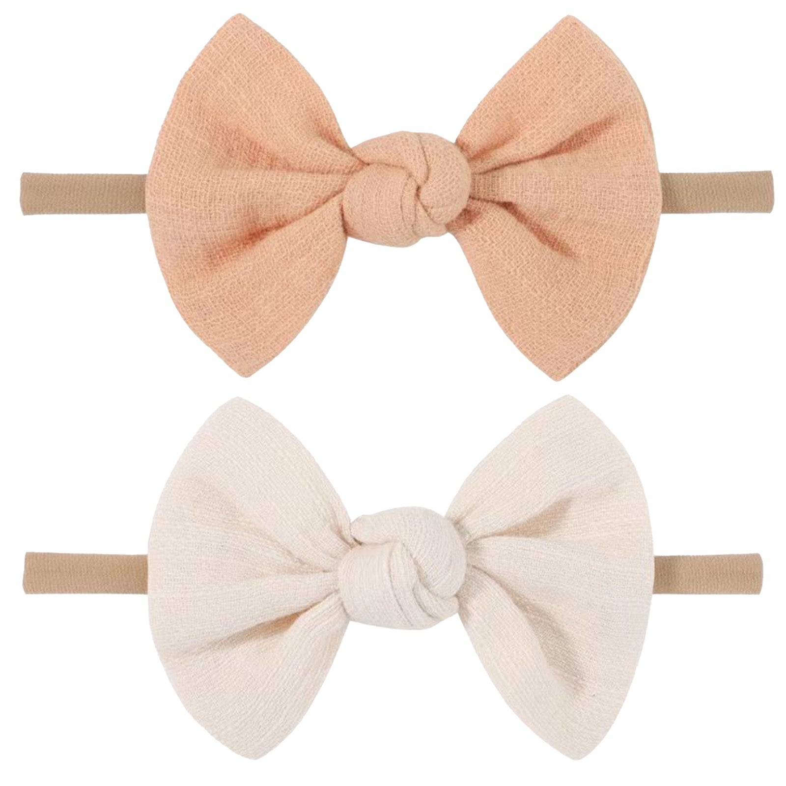 Bandes de tête douces Bébé filles Nylon Bande de tête avec cheveux Bow bandes de cheveux Accessoires pour cheveux pour Newb