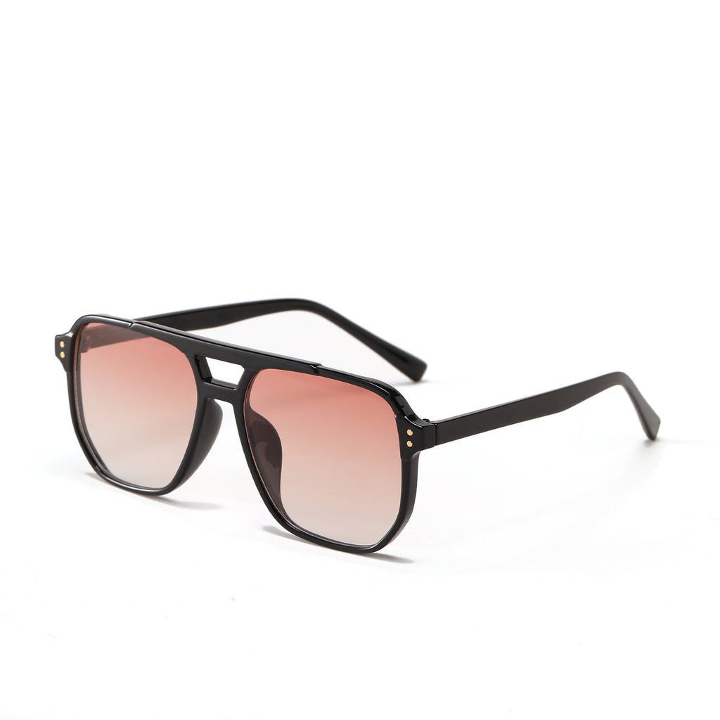 Lunettes de soleil carrées à double faisceau de mode pour femmes