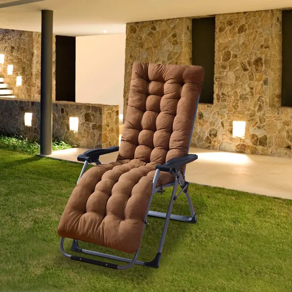 67x22in Chaise Lounger Coussin Recliner Chaise à bascule Canapé Mat Chaise de pont Coussin