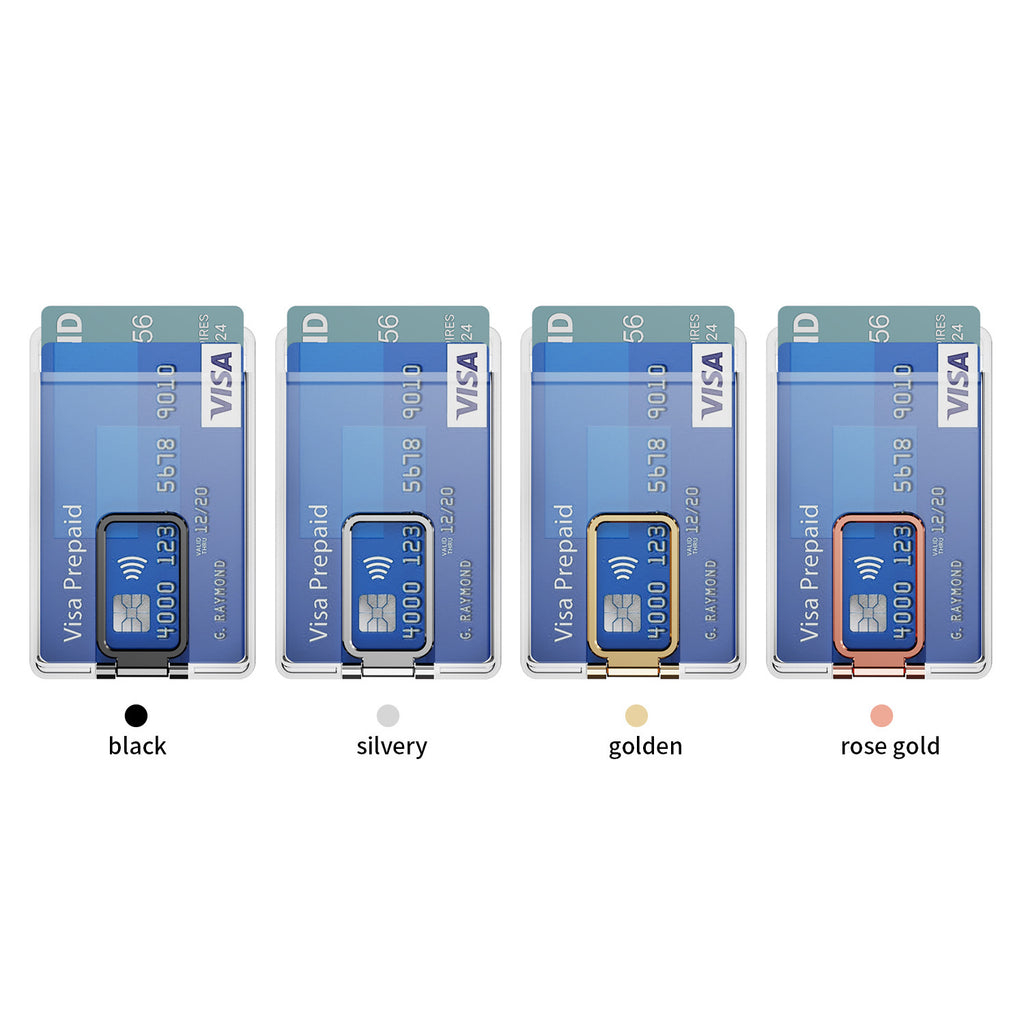 Support transparent porte-carte magnétique