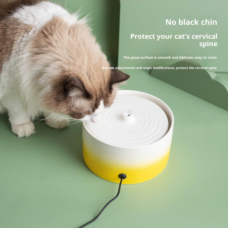 Cat électrique en céramique eau distributeur boisson fontaine
