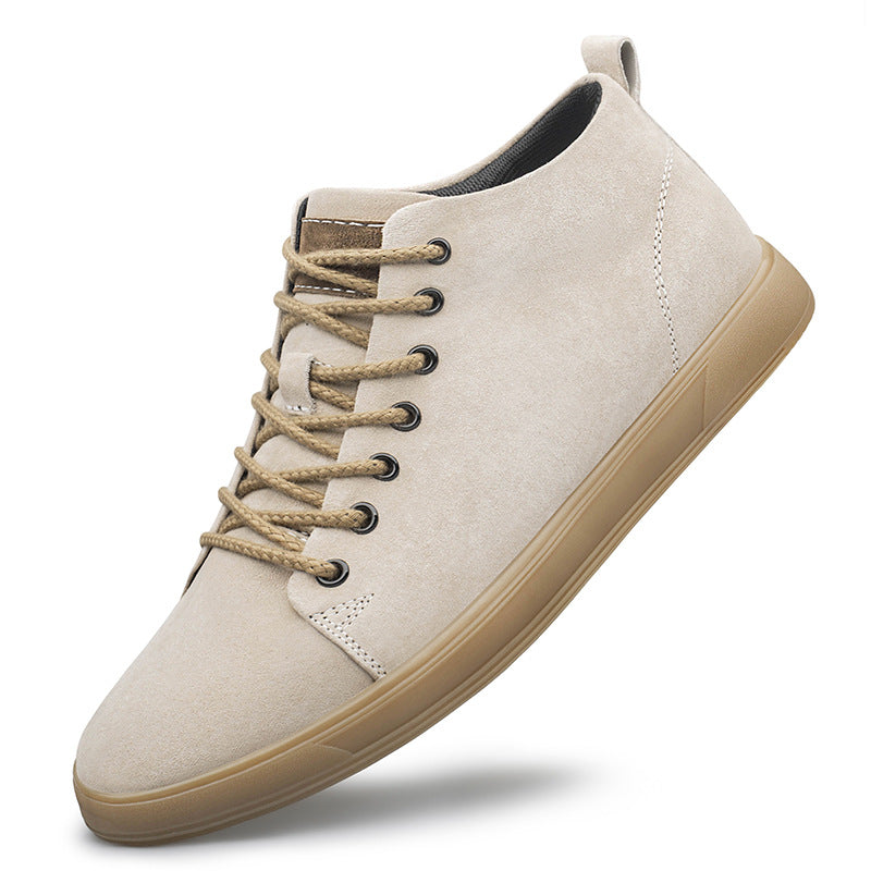 Hommes Jeunes Matte Pigskin Casual Sneakers