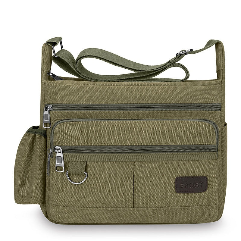 Multifonctionnel Loisirs Grand dispositif de rangement Toile Crossbody sac de voyage