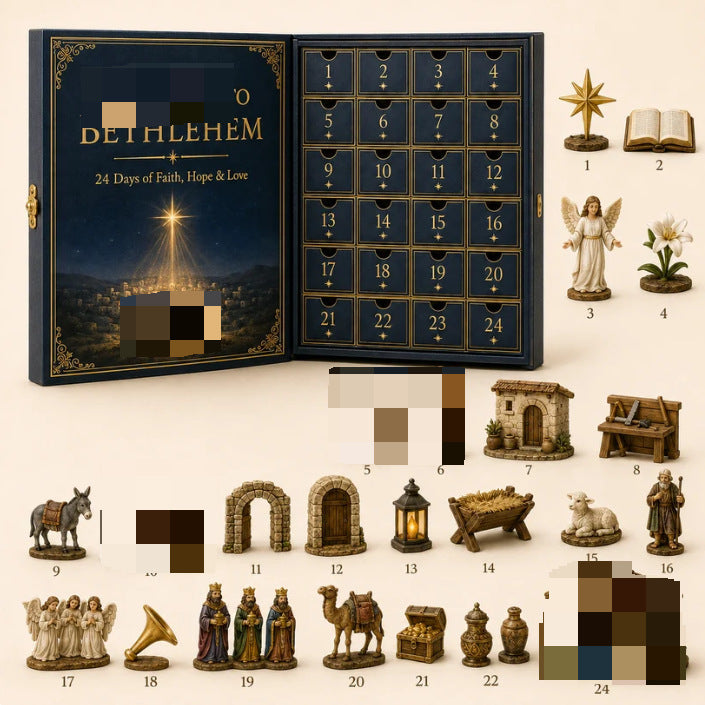 Série de caractères Calendrier de l'avent Boîte aveugle