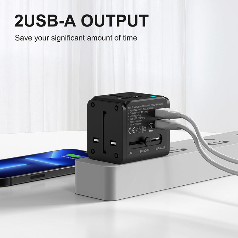 Adaptateur universel de port USB double chargeur multifonction