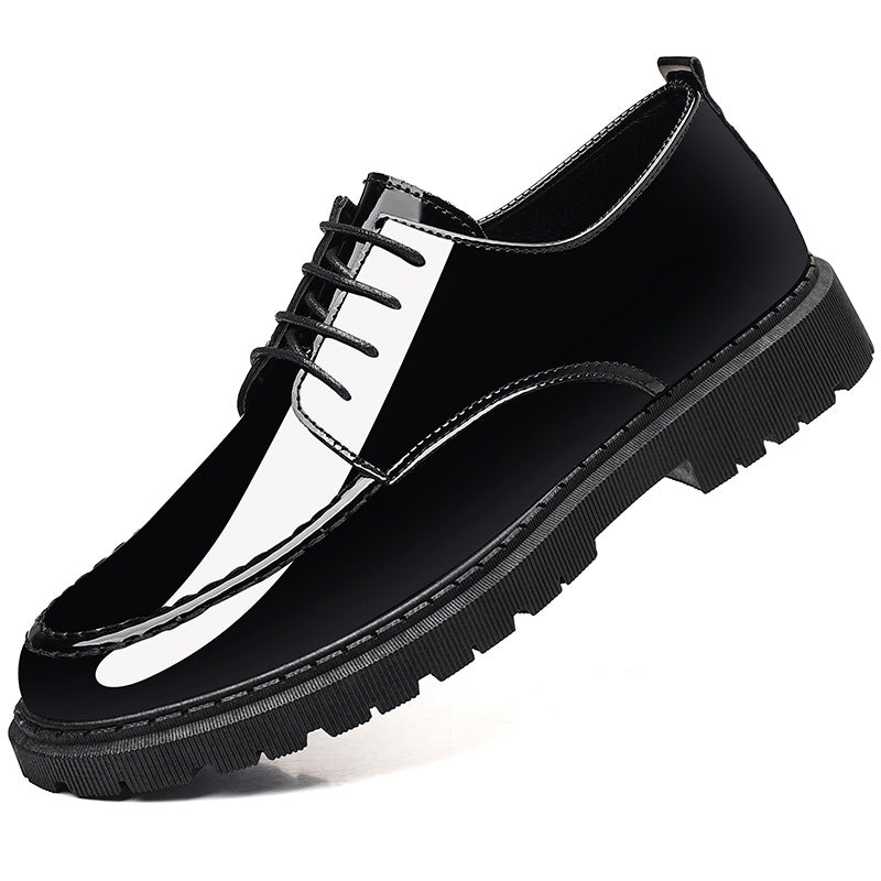 Chaussures en cuir décontracté de style nouveau pour hommes avec un fini poli