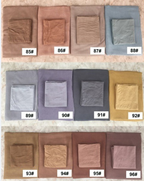 Echarpe de coton modale de couleur unie pour les femmes