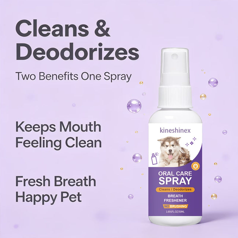 Spray de soins dentaires pour les animaux de compagnie pour le souffle frais