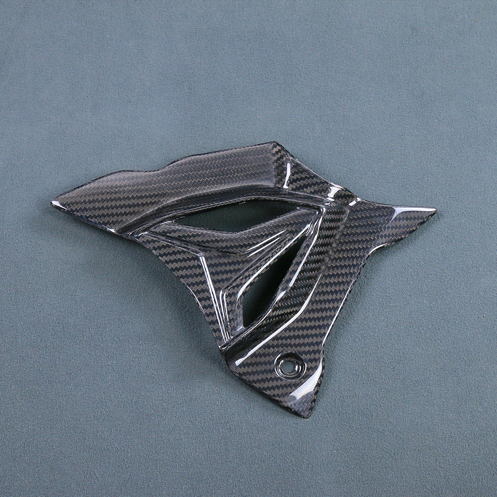 Couverture d'engrenage en fibre de carbone modifiée de moto Accessoires Shell Carbon naturel
