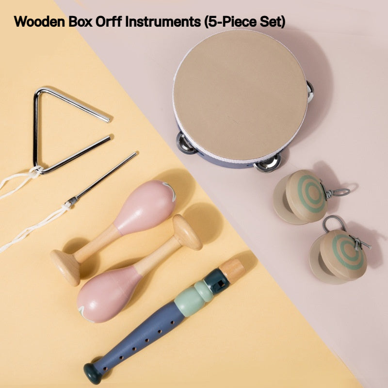 Ensemble de musique de percussion éducative en bois pour tout-petits
