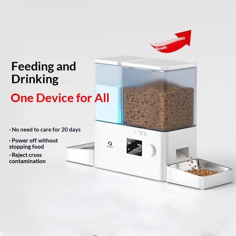 Alimentation automatique pour chats et chiens pour la distribution de nourriture et d'eau
